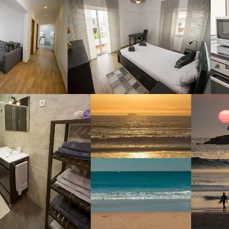Ocean Avenue Apt, Beach, Surf, Golf, Sunsets,walks Costa de Caparica